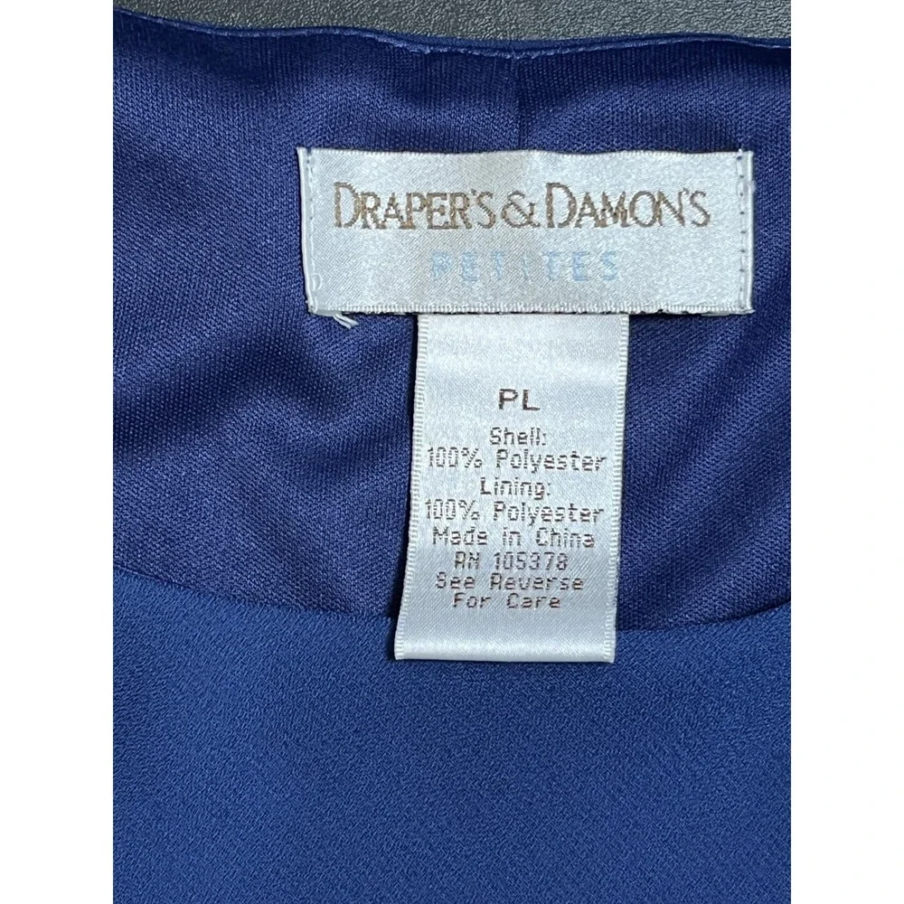 Drapers & Damons Women's Blue Dress & Jacket‎ Set PL Handbag Included